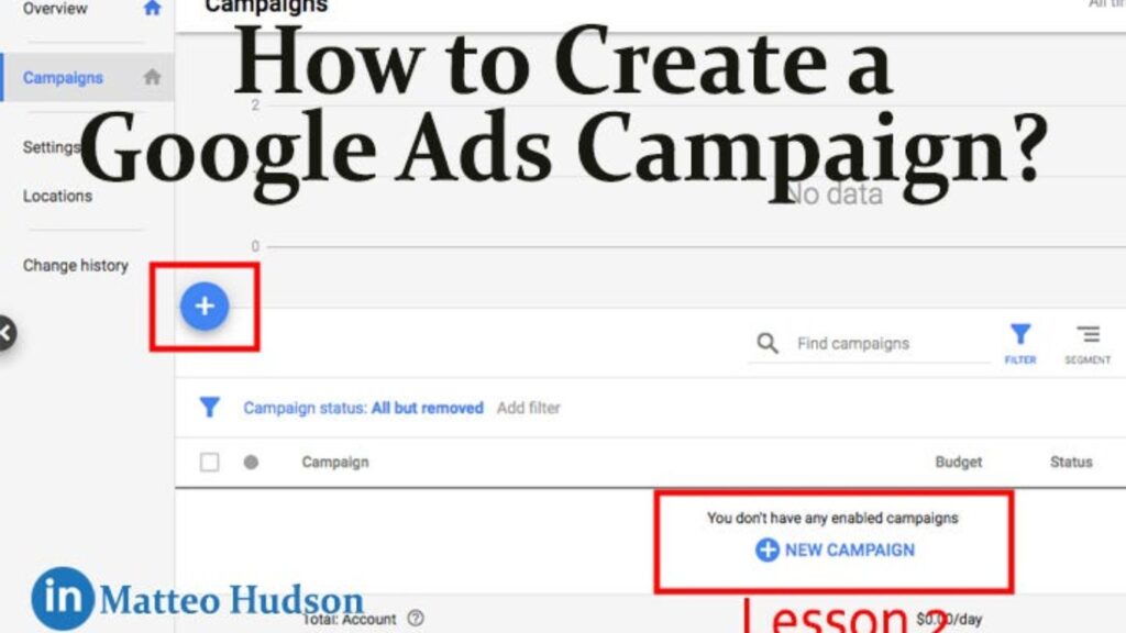 How to create google ads Campaign